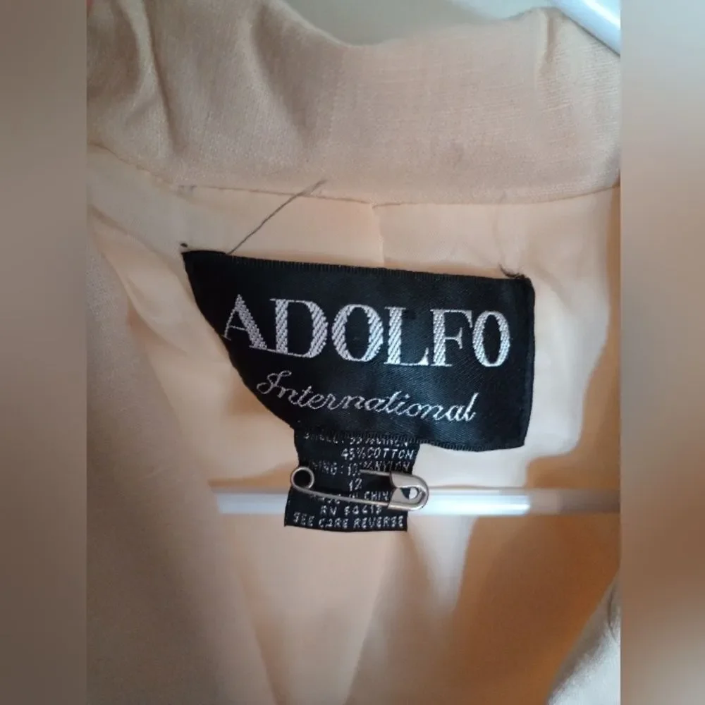 Adolfo international 10 salmon women's dress jacket/blazer